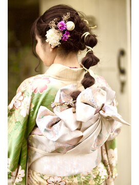 スール(SUR) 成人式玉ねぎアレンジ