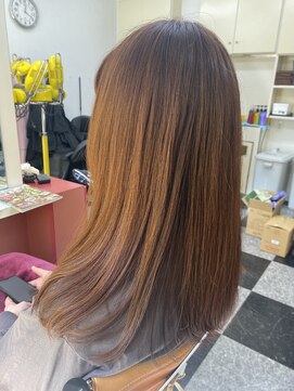 イマージュヒラ ナチュラルカラー・ロング・ハンドブロー仕上げ