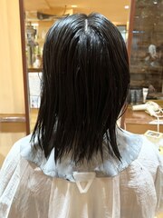 【morio原宿】黒髪　ショート　ハンサムショート　横沢