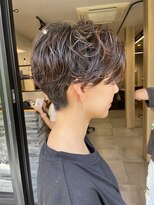 サンド 表参道(sand)&nbsp;ショートボブパーマ20代30代40代イヤリングカラー大人可愛い