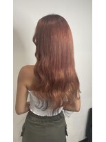 ヘアーデザイン ジェルム(Hair Design germe) オレンジブラウン×裾ブラックカラー　--RINA--