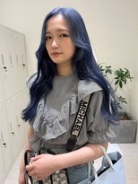 ジーナ セントラル銀座(Zina) ダブルカラー*ロングヘア*アクアブルー【ZinaCENTRAL】