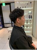 ショートアップバング　ラフショートアップバング　メンズカット