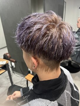 スウェル 柏店(Swell) ハイライト/マッシュパーマ/ウルフ/アッシュブラック/柏/MEN'S