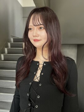 ポール(pole) 札幌韓国ヘア　ラベンダーピンクレイヤーカット