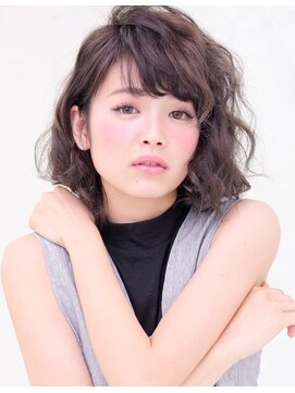 ヘアーズ ベリー 蒲生店(hairs BERRY) BERRY/デザインカラー_厚めバング_ローライト_スリークボブ