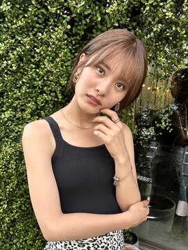 カゼ ダイカンヤマ Kaze DAIKANYAMA 軽めショートボブ/ベージュカラー