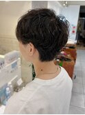 メンズショート×ニュアンスパーマ