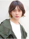 ニュアンスパーマとカジュアルボブにポイントカラー