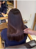 こだわり縮毛矯正で理想の艶髪に◎