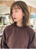 イメチェン前髪小顔こなれミディ_表参道/青山