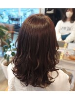 ヘアアトリエ ナイン(hair atelier nine)&nbsp;メルティーカラー/似合わせカット/ウェーブミディアム/福島市
