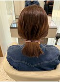 バレッタで留める☆シンプルヘアセット