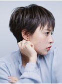 ベリーショート　黒髪　刈り上げ