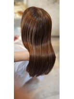 ヘアーエポック(hair epoque) 明るめベースに細めハイライトカラー