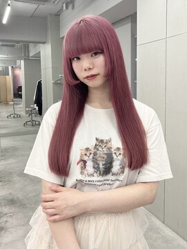 ジーナ 名駅(XENA.) 《karen》ピンク/姫カット/ピンクベージュ/暖色/ブリーチ/韓国