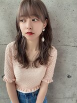 プラチナ(PLATINA)&nbsp;レイヤーカット顔まわり前髪セミロング20代30代40代