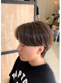 大分メンズ毛流れニュアンスパーマ刈らないセンターパート