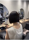 切りっぱなしボブ