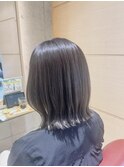 夏に映える透明感ボブ