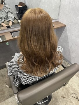 ネウィ 宮崎店(newi) 透明感オリーブ ミルクティーベージュ フェミニンカール【AKIO】