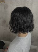 スパイラルパーマボブ