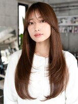 レノラ 髪質改善カラー 本町(LENORA) ハッシュカット/シースルーバング/ロングウルフ/髪質改善/20代