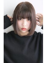 ユーフォリア 新宿通り(Euphoria) ◆ミニボブ 黒髪 アッシュブラック 切りっぱなしボブ