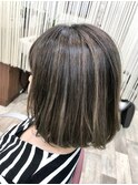 バレイヤージュベージュブラック