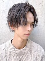 ロンド ロビン 栄(Lond robin)&nbsp;【Lond robin】高瀬慎也 波打ち/スパイラルパーマ/センター分けN