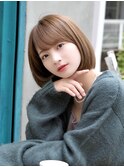 20代30代40代◎小顔ショートボブチョコレートカラー新宿代々木