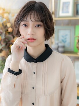 カバーヘアアンドスパ ブリス 浦和(COVER HAIR&SPA bliss) くすみカラーくせ毛風前下がりマッシュボブc3浦和20代30代40代!