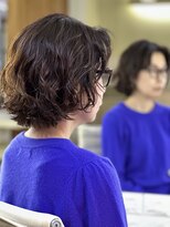 トランクサロンカッパード&nbsp;大人ぱっつんボブ＋ニュアンスパーマ＋生コラーゲンTR