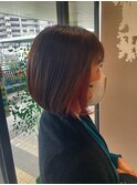 【Hitomi】40代大人魅せインナーカラー|白髪ぼかしカラー