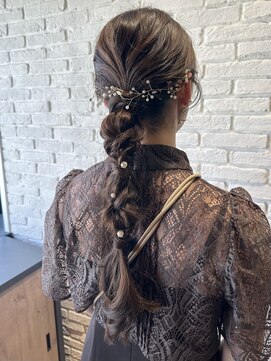 ガーデントウキョウ(GARDEN Tokyo) 編みおろし/ヘアセット/ヘアアレンジ/お呼ばれヘア/結婚式ヘア