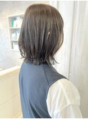 福山市美容師求人スタッフ募集中くびれミディアムボブ秋スタイル