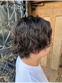 メンズミディアムパーマ