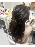 ハーフアップ