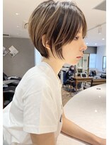 ロンドブルーム 天神大名店(Lond Bloom)&nbsp;大人可愛いショートボブ /白髪ぼかし /白髪ぼかしハイライト