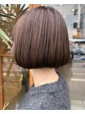 髪質改善20代30代40代大人可愛いマロンベージュ、ミニマムボブ
