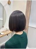 ボブ×縮毛矯正