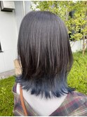 くびれカット×インナーカラー