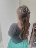 綺麗めハーフアップ