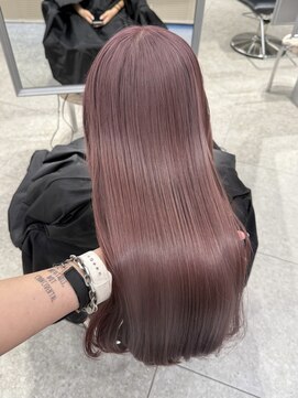 ペレ 梅田(PELE) くびれヘア/アプリコットオレンジ/夏のヘアアレンジ/梅田