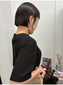 ぱつっとボブ 髪質改善 前髪カット 黒髪 顔周りカット 20代30代