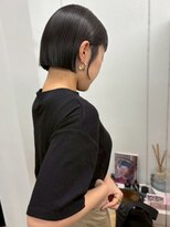 シーン(SCENE)&nbsp;ぱつっとボブ 髪質改善 前髪カット 黒髪 顔周りカット 20代30代