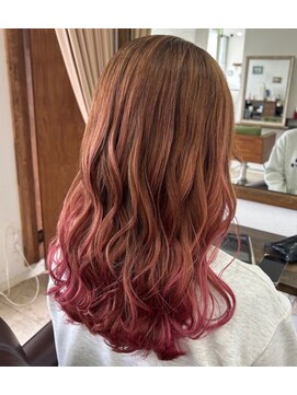 毛先グラデーションカラー