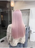 ロングのホワイトピンク