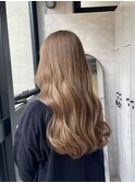 透明感ミルクティーカラー