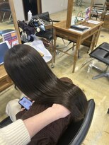 カノエ 下関熊野店(canoe) オリーブ/レイヤー/髪質改善縮毛矯正/髪質改善/韓国風/韓国ヘア